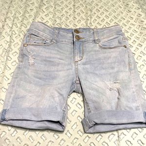 Blue jean shorts